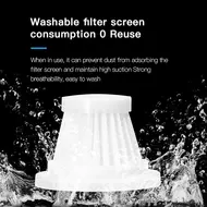 ​120W Wireless Car Vacuum Cleaner Portable High Power Home Vacuum Cleaner - White 385