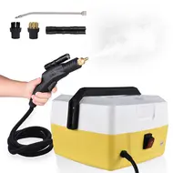 ​1800W Home Portable Steam Cleaner 4L Capacity High Temperature Fast Heating 5 Bar High Pressure Steamer with Voice Command for Car Detailing Kitchen Air Conditioning Cleaning 407