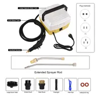 ​1800W Home Portable Steam Cleaner 4L Capacity High Temperature Fast Heating 5 Bar High Pressure Steamer with Voice Command for Car Detailing Kitchen Air Conditioning Cleaning 407