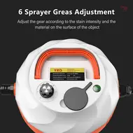 ​2500W Handheld Steam Cleaner High Temperature Pressurised Steam Cleaner with Brush Heads - Red 394