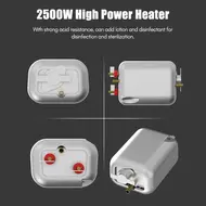 2500W Portable High Pressure Steam Cleaner with Brush Heads for Kitchen Furniture and Bathroom Car Portable Handheld Steam Cleaner - Red 382