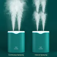 2L Double Spray Humidifier with LED Light Cool Mist Auto Shut Off Humidifier -  Pink 349