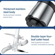 3L Large Household Electric Meat Grinder Stainless Steel 2 Gears 300W High Power Kitchen Cooker Blender 372