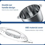 3L Large Household Electric Meat Grinder Stainless Steel 2 Gears 300W High Power Kitchen Cooker Blender 372