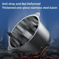 3L Large Household Electric Meat Grinder Stainless Steel 2 Gears 300W High Power Kitchen Cooker Blender 372