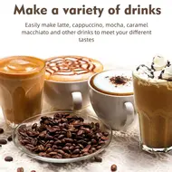 4-in-1 Electric Milk Frother Cooker & Steamer with Rotatable Handle  Foam Maker for Coffee Latte Cappuccino 371