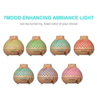 ​400ml U-ltrasonic Acoustic Air Humidifier Aroma Diffuser - 	Gold 354