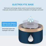 420ml Glass Cup Portable Rechargeable Hydrogen Rich Water Generator Bottle - Blue 424