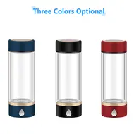 420ml Glass Cup Portable Rechargeable Hydrogen Rich Water Generator Bottle - Blue 424