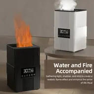 ​Bedroom Top Fill 3.5L Cool Mist Humidifier with Simulated Flame 3 Mist Modes Auto Shut Off Ultrasonic Humidifier with Remote Control for Home  Large Room   Baby Room - White 352