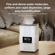 ​Bedroom Top Fill 3.5L Cool Mist Humidifier with Simulated Flame 3 Mist Modes Auto Shut Off Ultrasonic Humidifier with Remote Control for Home  Large Room   Baby Room - White 352