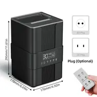 ​Bedroom Top Fill 3.5L Cool Mist Humidifier with Simulated Flame 3 Mist Modes Auto Shut Off Ultrasonic Humidifier with Remote Control for Home  Large Room   Baby Room - White 352