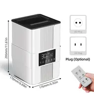 ​Bedroom Top Fill 3.5L Cool Mist Humidifier with Simulated Flame 3 Mist Modes Auto Shut Off Ultrasonic Humidifier with Remote Control for Home  Large Room   Baby Room - White 352