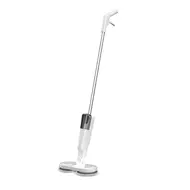 ​Cordless Electric Mop with Dual Motors Low Noise and Transparent Water Tank for Tiles Hardwood Marble - White 386