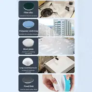 ​Cordless Electric Scrubber 360 Degree 3 Speed Power Cleaning Brush Scrubber with 8 Interchangeable Brush Heads and Adjustable Extension Arm for Bathroom Floor Shower Bathtub Glass Auto 377