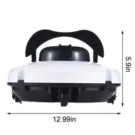 Cordless Robotic Pool Cleaner IPX8 Waterproof Dual Motor Powerful Suction Self Parking 120min Runtime Automatic Pool Vacuum for above ground and in-ground pools up to 1076 sq ft 378