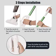 ​Cordless Vacuum Cleaner Rechargeable Handheld Vacuum Cleaner with 20000PA Powerful Suction 2 IN 1 Handle Car Vacuum Cleaner with Detachable Dust Cup Crevice Tool Brush Nozzle for Home Office Car - Green 398