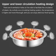 ​Electric Lunch Box Three Layer Stainless Steel Plug In Thermal Insulation Heating Lunch Box for Office Workers 368