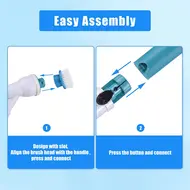 ​Electric Spin Scrubber Bathroom Bathtub Floor Corner Cleaning Cordless with 3 Brush Heads Adjustable Extension Handle for Shower Toilet Ceramic Tile Stained Gap & Car Tires 433