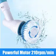 ​Electric Spin Scrubber Bathroom Bathtub Floor Corner Cleaning Cordless with 3 Brush Heads Adjustable Extension Handle for Shower Toilet Ceramic Tile Stained Gap & Car Tires 433