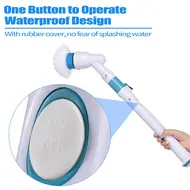 ​Electric Spin Scrubber Bathroom Bathtub Floor Corner Cleaning Cordless with 3 Brush Heads Adjustable Extension Handle for Shower Toilet Ceramic Tile Stained Gap & Car Tires 433