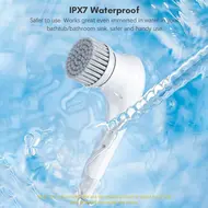 Electric Spin Scrubber Multifunctional Cleaning Brush  Cordless Handheld with 5 Heads for Kitchen Bathroom Wall Window Tile Floor Bathtub & Car Cleaning 412