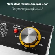 Excalibur Dehydrators for Food and Jerky 400W 5-Tray 24H Timer Adjustable Temperature Control 30-90°C Vegetable Fruit Dehydrator with Visible Window for Home & Commercial Use 359