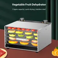 Excalibur Dehydrators for Food and Jerky 400W 5-Tray 24H Timer Adjustable Temperature Control 30-90°C Vegetable Fruit Dehydrator with Visible Window for Home & Commercial Use 359