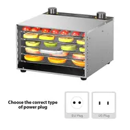 Excalibur Dehydrators for Food and Jerky 400W 5-Tray 24H Timer Adjustable Temperature Control 30-90°C Vegetable Fruit Dehydrator with Visible Window for Home & Commercial Use 359