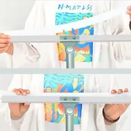 Floor Squeegee Scrubber with Telescopic Pole & Adjustable Handle Silicone Blade Water Broom for Floor Tile Marble 431