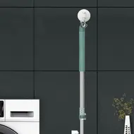 Floor Squeegee Scrubber with Telescopic Pole & Adjustable Handle Silicone Blade Water Broom for Floor Tile Marble 431