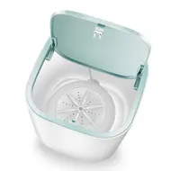 ​Mini Washing Machine Portable Rotating Ultrasonic Turbine Underwear & Socks Washer for Home Dormitory -  White 438