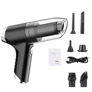 ​Handheld Cordless Vacuum Cleaner 6500Pa Powerful Suction 3 in 1 Dust Buster Blower and Hand Pump Vacuum Cleaner 120W High Power Wet and Dry Portable Cleaner Rechargeable Handheld Vacuum Cleaner for Home Office Car - Grey 403