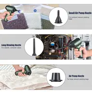 ​Handheld Cordless Vacuum Cleaner 6500Pa Powerful Suction 3 in 1 Dust Buster Blower and Hand Pump Vacuum Cleaner 120W High Power Wet and Dry Portable Cleaner Rechargeable Handheld Vacuum Cleaner for Home Office Car - Grey 403