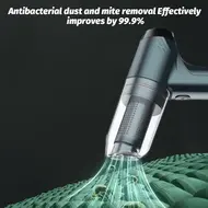 ​Handheld Cordless Vacuum Cleaner 6500Pa Powerful Suction 3 in 1 Dust Buster Blower and Hand Pump Vacuum Cleaner 120W High Power Wet and Dry Portable Cleaner Rechargeable Handheld Vacuum Cleaner for Home Office Car - Grey 403