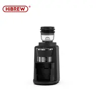 ​HiBREW G3A Coffee Grinder 40mm Conical Burr Air Blower 31 gear Scale Memory Antistatic Manual Auto Visual Bean Storage - Beige 443