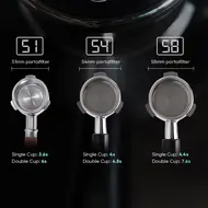 ​HiBREW G3A Coffee Grinder 40mm Conical Burr Air Blower 31 gear Scale Memory Antistatic Manual Auto Visual Bean Storage - Beige 443