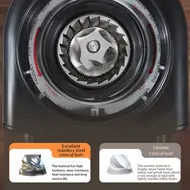 ​HiBREW G3A Coffee Grinder 40mm Conical Burr Air Blower 31 gear Scale Memory Antistatic Manual Auto Visual Bean Storage - Beige 443