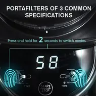 ​HiBREW G3A Coffee Grinder 40mm Conical Burr Air Blower 31 gear Scale Memory Antistatic Manual Auto Visual Bean Storage - Beige 443