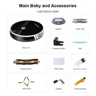 LIECTROUX C30B 5000Pa Robotic Vacuum Cleaner Smart Dynamic Navigation APP Remote Control Smart Wet Mopping Voice Control Compatible with Alexa Google Assistant 401