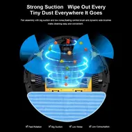 LIECTROUX C30B 5000Pa Robotic Vacuum Cleaner Smart Dynamic Navigation APP Remote Control Smart Wet Mopping Voice Control Compatible with Alexa Google Assistant 401