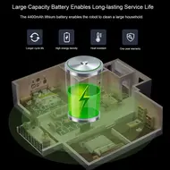 ​LIECTROUX M7S PRO Automatic Robot Vacuum Cleaner 4000Pa Powerful suction Smart Dynamic 2D Map Navigation Accurate Position Wet Mopping APP Remote Control Voice Control Compatible with Alexa Google Assistant 399