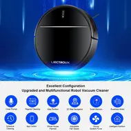 ​LIECTROUX M7S PRO Automatic Robot Vacuum Cleaner 4000Pa Powerful suction Smart Dynamic 2D Map Navigation Accurate Position Wet Mopping APP Remote Control Voice Control Compatible with Alexa Google Assistant 399