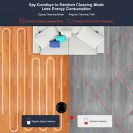 ​LIECTROUX M7S PRO Automatic Robot Vacuum Cleaner 4000Pa Powerful suction Smart Dynamic 2D Map Navigation Accurate Position Wet Mopping APP Remote Control Voice Control Compatible with Alexa Google Assistant 399