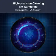 ​LIECTROUX M7S PRO Automatic Robot Vacuum Cleaner 4000Pa Powerful suction Smart Dynamic 2D Map Navigation Accurate Position Wet Mopping APP Remote Control Voice Control Compatible with Alexa Google Assistant 399