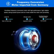 ​LIECTROUX M7S PRO Automatic Robot Vacuum Cleaner 4000Pa Powerful suction Smart Dynamic 2D Map Navigation Accurate Position Wet Mopping APP Remote Control Voice Control Compatible with Alexa Google Assistant 399