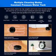 ​LIECTROUX M7S PRO Automatic Robot Vacuum Cleaner 4000Pa Powerful suction Smart Dynamic 2D Map Navigation Accurate Position Wet Mopping APP Remote Control Voice Control Compatible with Alexa Google Assistant 399
