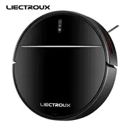 ​LIECTROUX M7S PRO Automatic Robot Vacuum Cleaner 4000Pa Powerful suction Smart Dynamic 2D Map Navigation Accurate Position Wet Mopping APP Remote Control Voice Control Compatible with Alexa Google Assistant 399