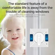 ​LIECTROUX YW509 Window Cleaning Robot 3000Pa Suction 3 Way Water Spray APP Remote Control Smart Path Planning Edge Detection Anti Falling Protection 434