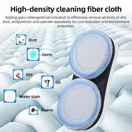 ​Liectroux YW610 robot window cleaner single water spray 2800Pa suction power 30ml water tank border detection remote control 20min power failure protection 379